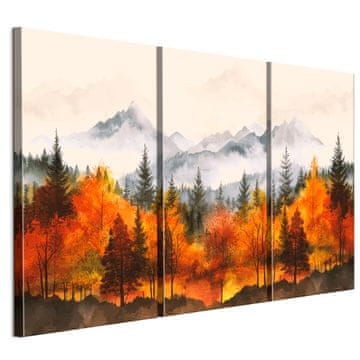 Slika na talijanskom platnu 90 x 60 cm triptih - moderni stil - priroda Slika na talijanskom platnu 120 x 80 cm triptih - moderni stil - priroda