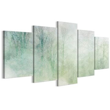 Slika na talijanskom platnu 100 x 50 cm pentaptih - minimalistički stil - priroda Slika na talijanskom platnu 150 x 75 cm pentaptih - minimalistički stil - priroda