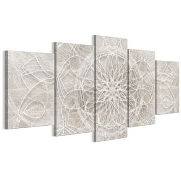 Slika na talijanskom platnu 100 x 50 cm pentaptih - boho stil - pozadine i uzorci Slika na talijanskom platnu 200 x 100 cm pentaptih - boho stil - pozadine i uzorci