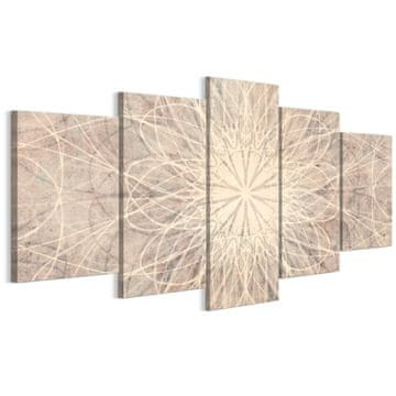 Slika na talijanskom platnu 100 x 50 cm pentaptih - boho stil - pozadine i uzorci Slika na talijanskom platnu 200 x 100 cm pentaptih - boho stil - pozadine i uzorci