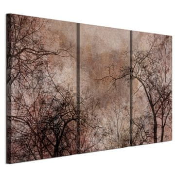 Slika na talijanskom platnu 90 x 60 cm triptih - modernistički stil - priroda Slika na talijanskom platnu 120 x 80 cm triptih - modernistički stil - priroda