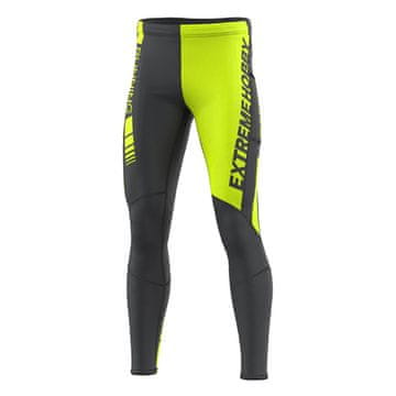 Extreme Hobby Muške tajice za trčanje DRAFT 2XL LIME