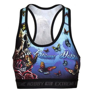Extreme Hobby Ženski sportski top SKULL 2 S PLAVI
