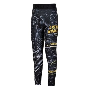 Extreme Hobby Dječje sportske tajice BONE CRUSHER 128 CRNE