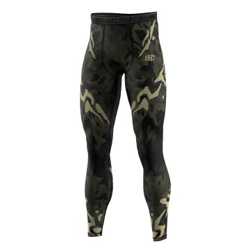 Extreme Hobby Muške sportske tajice JUNGLE PANTHER 2XL CRNE