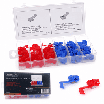 Kraft&Dele Set od 50 brzih konektora za kablove |