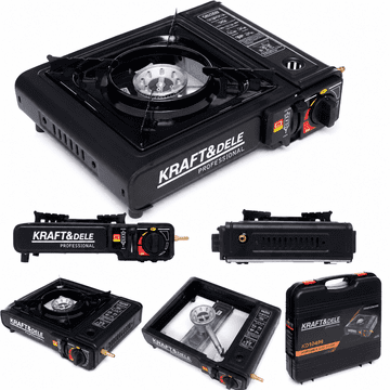 Kraft&Dele Plinski štednjak za kampiranje od 2200 W |