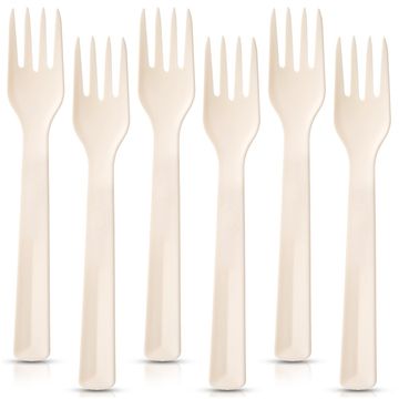 Orion Krem plastične vilice za stol SANDY 18 cm 6 kom.
