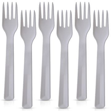 Orion Sive plastične vilice za stol SANDY 18 cm 6 kom.