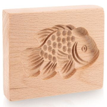 Orion Drveni kalup za ribe 10x8 cm