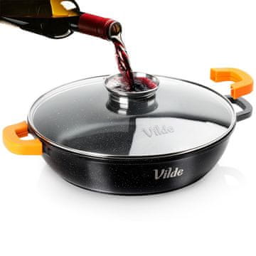 Vilde Duboka granitna tava sa staklenim poklopcem TERRUNA AROMA 32 cm, 4,7 l