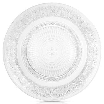 Artemis Stakleni ukrašeni tanjur za večeru, plitki, ravni, za večernje grickalice, 25 cm