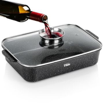 Vilde Granitna tava za pečenje s poklopcem GRANITICA 3,5 l, 35x23x12 cm