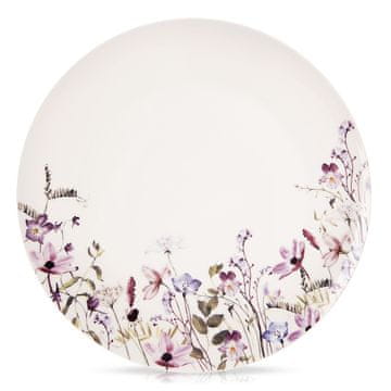 Orion Tanjur za večeru, porculan, bijeli, cvijeće, LOUKA, 27 cm