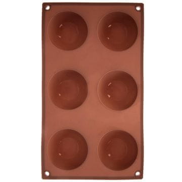 Orion Smeđi silikonski kalup za kekse i praline 28x16,5x3 cm