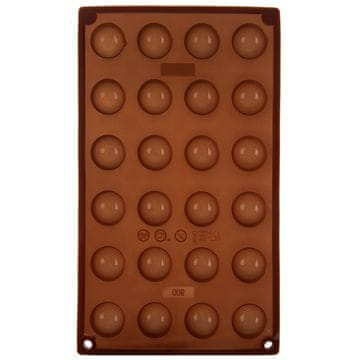 Orion Smeđi silikonski kalup za praline i čokoladu 30x17,5x1,5 cm
