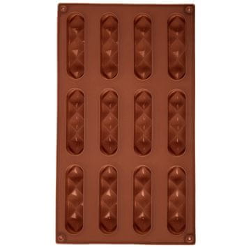 Orion Smeđi silikonski kalup za kekse i praline 29,5x17x1,5 cm