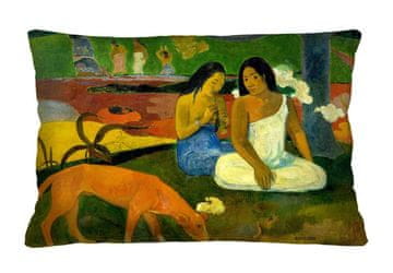 Bertoni Dekorativni jastuk Elegance Print Arearea (Gauguin) 40×60 cm - baršun, dvostrani print, patentni zatvarač, antialergijski uložak, vrhunski proizvod