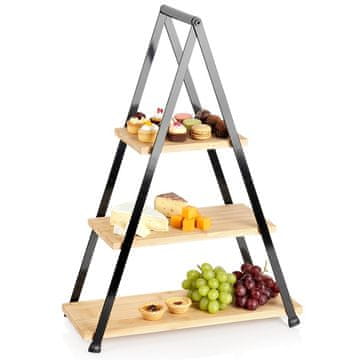 Vilde Bambusov pladanj s 3 razine 53 cm