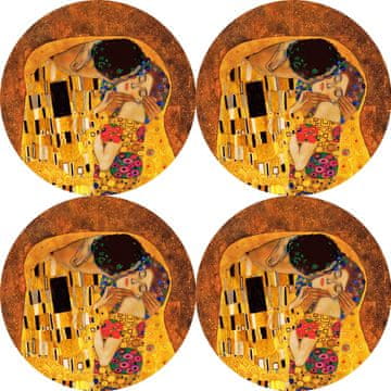 Bertoni Set od 4 okrugla podmetača za stol 4D 33 cm - KISS | Ekološki filc, HD print, pranje 40 °C,