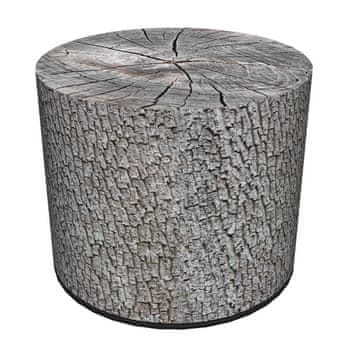 Bertoni Dekorativni puf, , print johe - okrugli puf za dnevni boravak, hodnik, cilindar 40 cm, elegantan, patentni zatvarač, periv