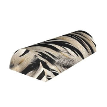 Bertoni Zebra jastuk s polupodupiračem 10x40 cm - ergonomski, s memorijskom pjenom, za leđa, vrat i potiljak, dekorativni -