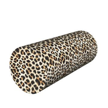 Bertoni Jastuk od memorijske pjene na valjku - SVIJETLI LEOPARD - Ø25x60 cm