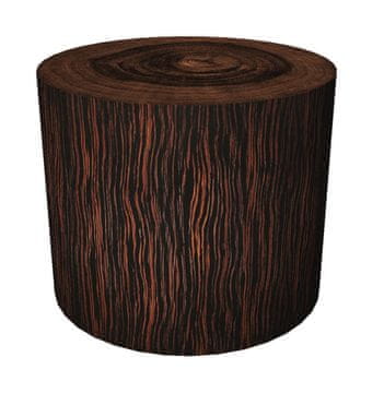 Bertoni Dekorativni puf, , Limba print - okrugli puf za dnevni boravak, hodnik, cilindar 40 cm, elegantan, patentni zatvarač, periv