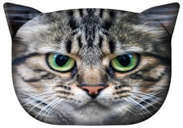 Bertoni ukrasni jastuk "Boris the Cat" 30×45 cm - baršun, mačji print, antialergijski uložak