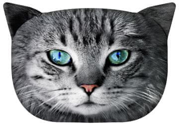 Bertoni ukrasni jastuk "Fryc the Cat" 30×45 cm - baršun, print mačke, antialergijski uložak