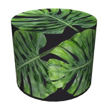 Bertoni Vodootporni Codura puf za dom i vrt - uzorak Galapagos Night, elegantan, udoban, stabilan, patentni zatvarač, 40 cm,