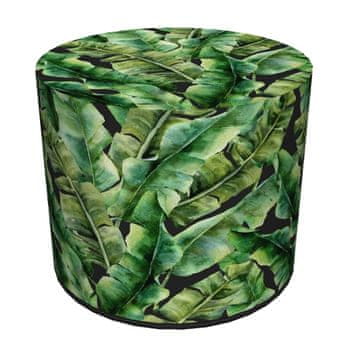 Bertoni Codura vodootporni puf za dom i vrt - uzorak Ibiza Night, elegantan, udoban, stabilan, patentni zatvarač, 40 cm,