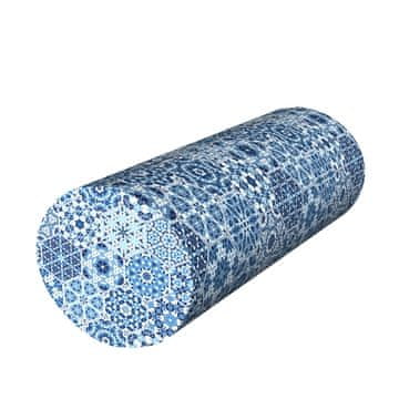 Bertoni Jastuk za rehabilitaciju Malaga s valjkom Ø15x40 cm - baršun, memorijska pjena, za potporu vrata i leđa,