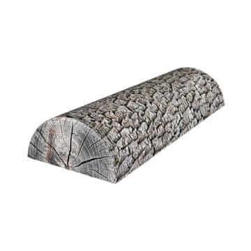 Bertoni Jastuk od johe s polupodupiračem 10x40 cm - ergonomski, s memorijskom pjenom, za leđa, vrat i dekolte, dekorativni -