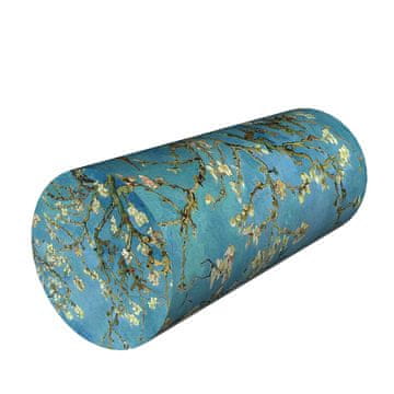 Bertoni Jastuk za rehabilitaciju s valjkom od badema Ø15x40 cm - baršun, memorijska pjena, za potporu vrata i leđa,