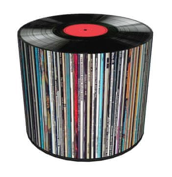 Bertoni Codura vodootporni puf za dom i vrt - vinilni uzorak, elegantan, udoban, stabilan, patentni zatvarač, 40 cm,