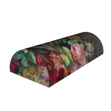 Bertoni Jastuk polucilindrični Bouquet 10x40 cm - ergonomski, s memorijskom pjenom, za leđa, vrat i dekolte, dekorativni -