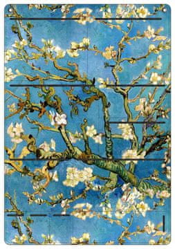 Bertoni zidni organizator od filca s motivom badema 45×65 cm - antracit, 8 džepova, HD print, dekorativan i praktičan
