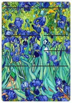 Bertoni zidni organizator od filca Irises 45×65 cm - antracit, 8 džepova, HD print, dekorativan i praktičan