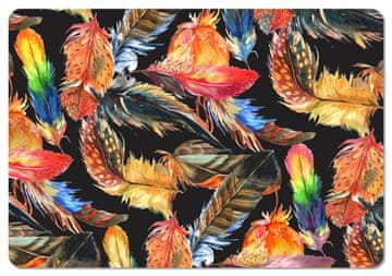 Bertoni Pravokutni podmetač za stol 29×42 cm, Uzorak perja - ekološki filc, pranje 40 °C,