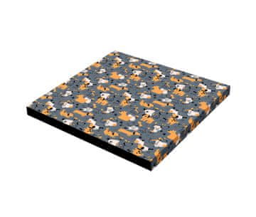Krevet - Madrac SQUAR Sivi Psi 60x60x5 cm