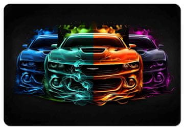 Bertoni Podloga za radni stol 50×70 cm, uzorak Dream Cars - ekološki filc, HD tisak, zaštita za stol, za ured i sobu -