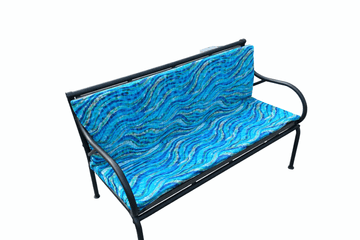 Bertoni Vodootporni vrtni jastuk za klupu za ljuljanje Mosaic 120x40+40, odvojiva navlaka