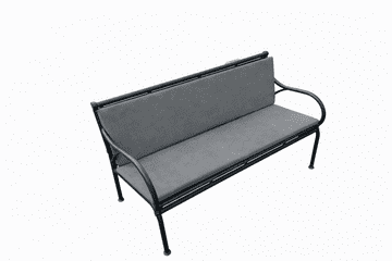 Vodootporni vrtni jastuk za BERTONI ljuljačku, siva 120x40+40, s odvojivom navlakom