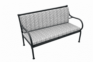 Vodootporni vrtni jastuk za klupu za ljuljanje BERTONI Warkocz 120x40+40, odvojiva navlaka