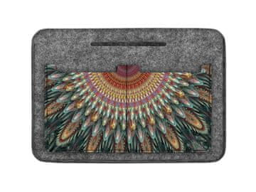 Bertoni Organizator za filcane torbe, sivi, kaleidoskopski print - lagan, prostran, džepovi, praktičan, marka