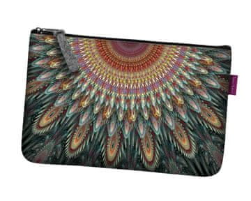 Bertoni Kozmetička torba od filca s džepovima i kaleidoskopom 24×15 cm - elegantna, udobna i s printom |