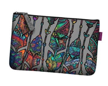Bertoni Kozmetička torba s filcanim džepom i boho dizajnom 24×15 cm - elegantna, udobna i s printom |
