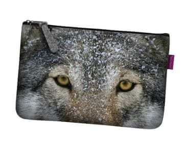 Bertoni Kozmetička torba od filca s džepom Lupo 24×15 cm - elegantna, udobna i s printom |