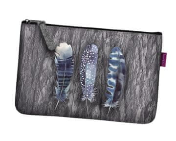 Bertoni Kozmetička torba od filca s džepovima, 24×15 cm - elegantna, udobna i s printom |
